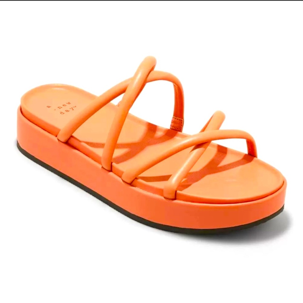 A New Day Dory Platform Heels Strappy Sandals